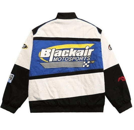 Black Air Blue Racing Jacket - Warmsouls