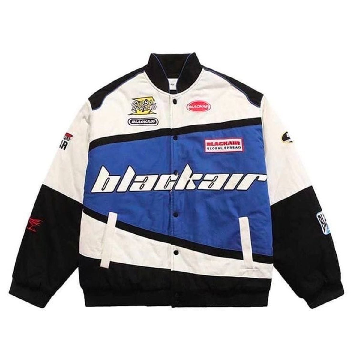 Blackair Racing Motorcycle Vintage Jacket | Fashion & Racer Style - Warmsouls