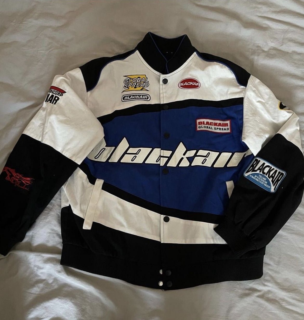 Blackair Racing Motorcycle Vintage Jacket | Fashion & Racer Style - Warmsouls