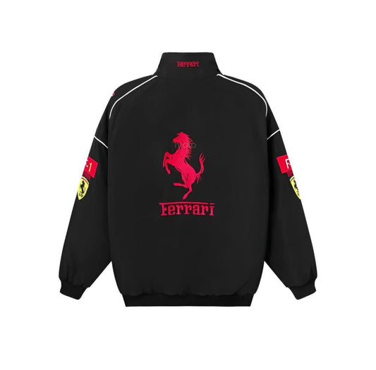 Ferrari F1 Racing Black Jacket - Warmsouls