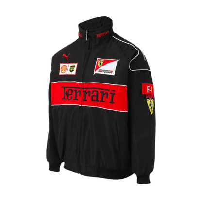Ferrari F1 Racing Black Jacket - Warmsouls
