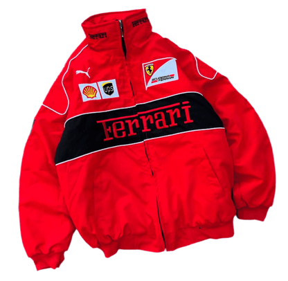 Ferrari F1 Red Racer Jacket – Bold, Oversized Streetwear | Warmsouls - Warmsouls