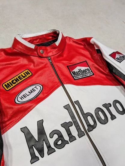 Marlboro Racing Leather Jacket - Warmsouls
