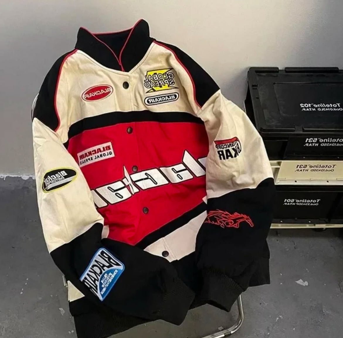 Red BlackAir Racer Jacket | Motorsport Fashion & Style - Warmsouls