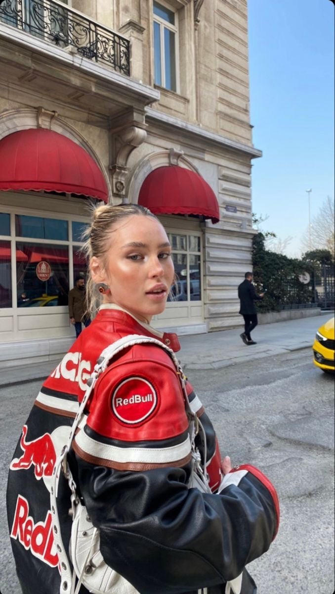 REDBULL LEATHER JACKET - Warmsouls