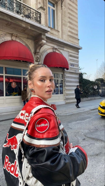 REDBULL LEATHER JACKET - Warmsouls