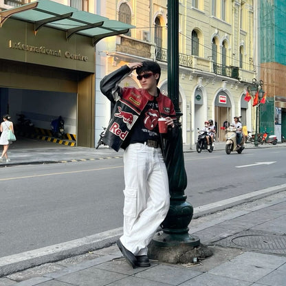 REDBULL LEATHER JACKET - Warmsouls