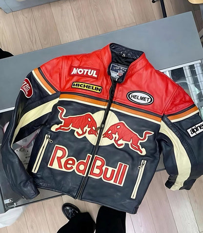 REDBULL LEATHER JACKET - Warmsouls