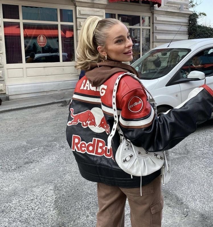 REDBULL LEATHER JACKET - Warmsouls