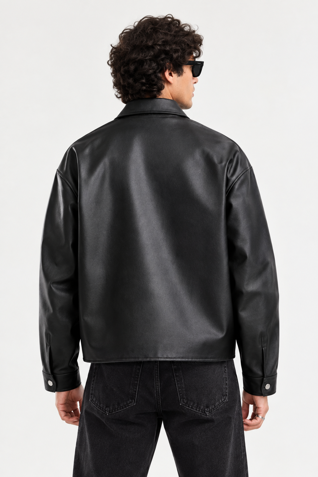 BLACK LEATHER JACKET FOR MEN