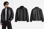 BLACK LEATHER JACKET FOR MEN